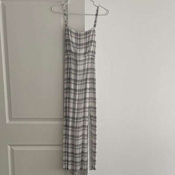 Volcom Plaid Spaghetti Strap Maxi Dress - Picture 1 of 4